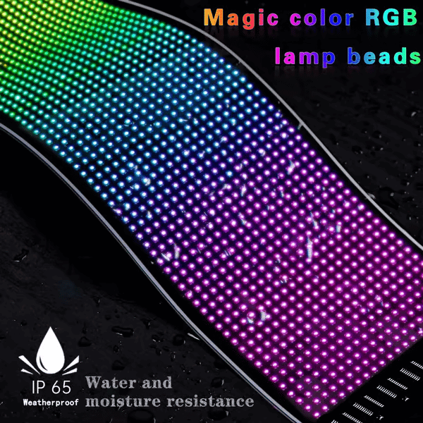 Flash SaleDIY Car Dynamic LED Smart Colorful Eye Lamp Soft Screen