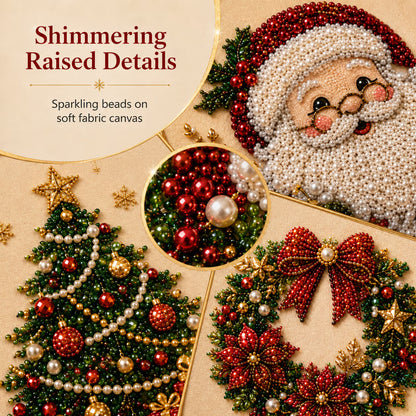 Relaxing & Beginner-Friendly - DIY Christmas Pearl Diamond Painting Art Kit With Frame