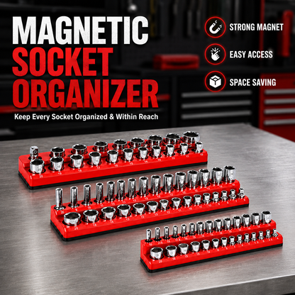 Magnetic Socket Organizer-Find Every Socket Instantly