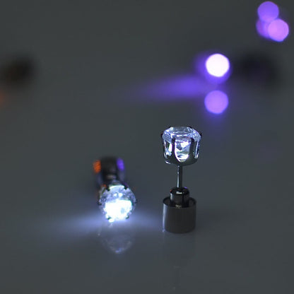 Light-Up LED Stud Earrings – Dazzling Glow for Parties & Festivals