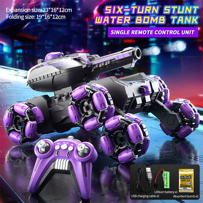 Remote Control Six-Wheel Tank - Transformable for Battle
