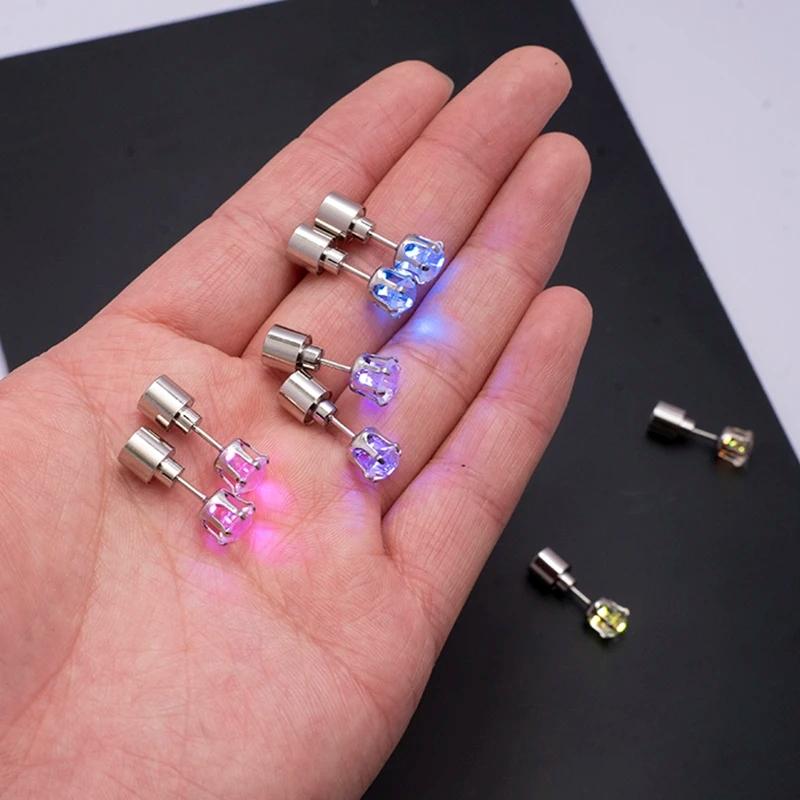 Light-Up LED Stud Earrings – Dazzling Glow for Parties & Festivals