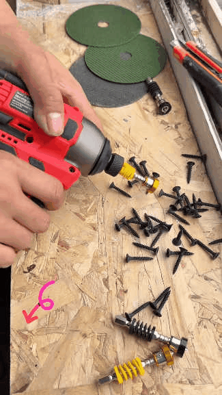 5-Pack Spring-Loaded Magnetic Screwdriver Bits | Quick-Release Positioning Drill Bits