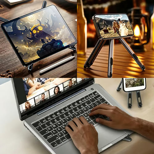 HOT SALE Magnetic Tablet Stand — Strong Suction & Foldable Design