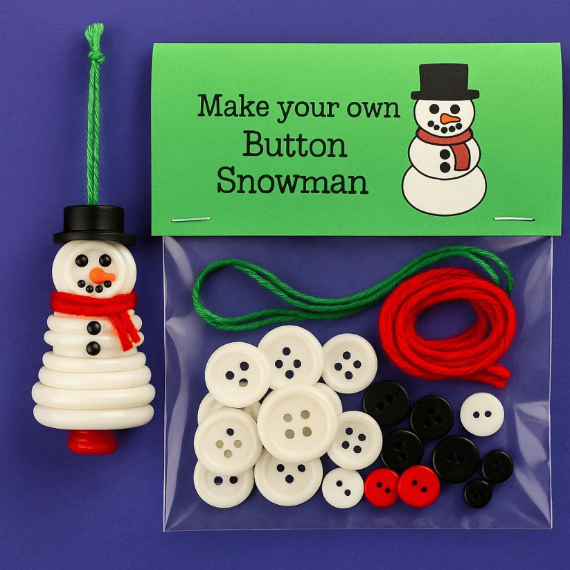 Buy 1 Get 1 Free DIY Button Ornament Kits