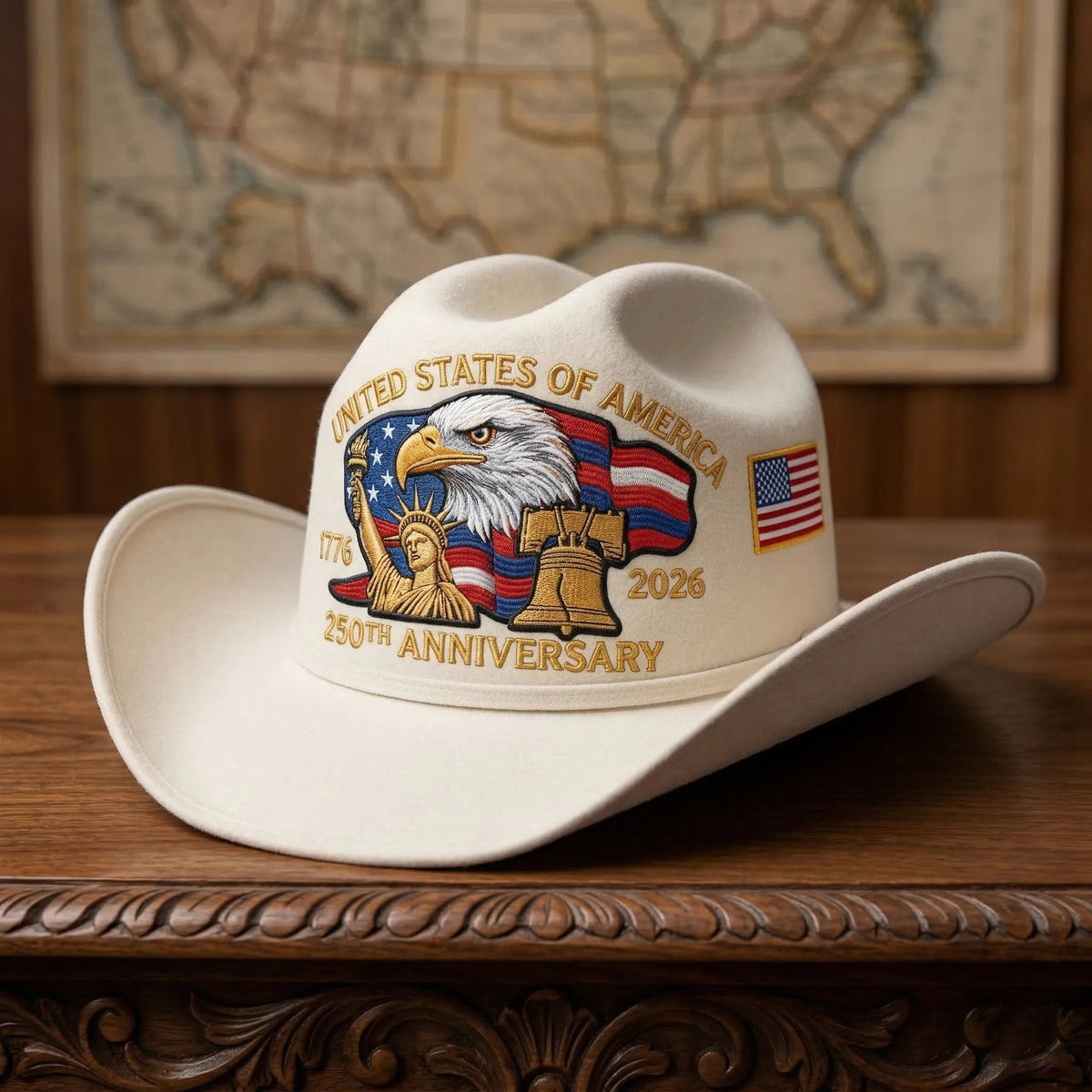 Last Day 50% OFF - 250 Years Later — Still Standing Patriotic Cowboy Hat