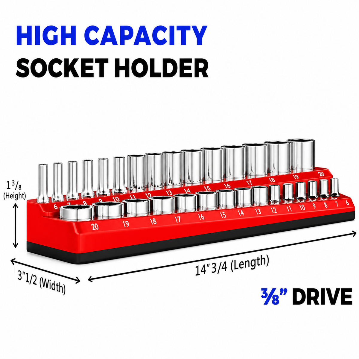 Magnetic Socket Organizer-Find Every Socket Instantly