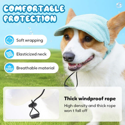 UV-Blocking Pet Baseball Hat – Stylish Sun Protection for Dogs