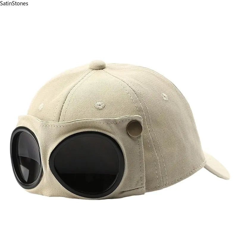 Men's Glasses-Friendly Pilot Cap