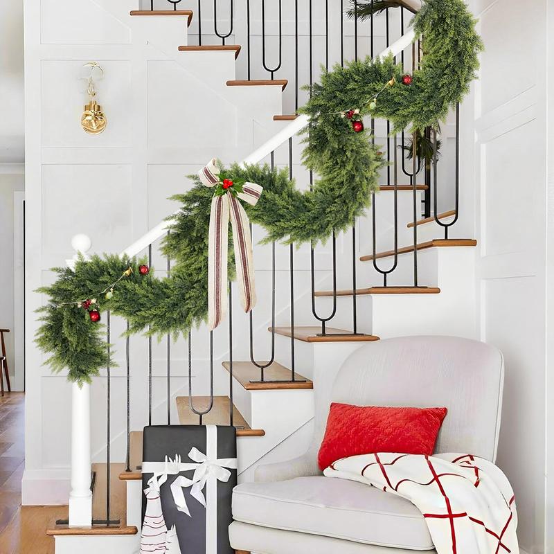 2025 Super Value Se6 FT Artificial Cedar Garlands –Realistic Touch Winter Greenery