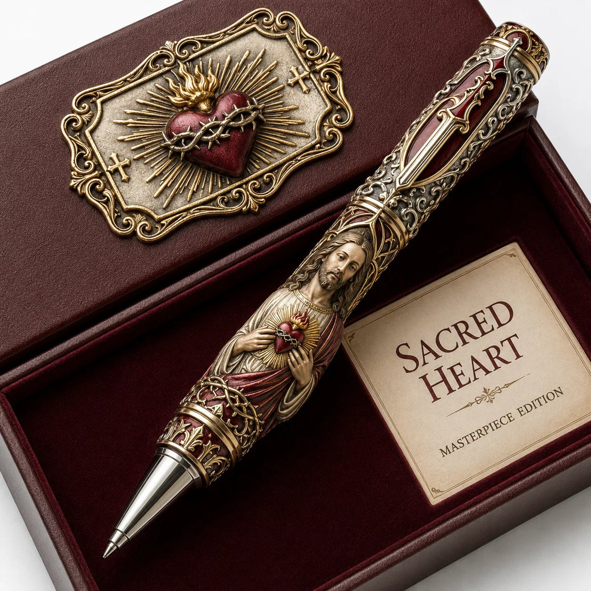 LAST DAY 49% OFF – Sacred Legacy Faith-Inspired Keepsake Pen Collection | 6 Devotional Designs for Prayer Journaling, Bible Study & Meaningful Christian Gifts
