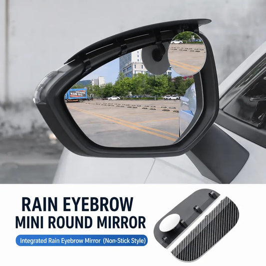 One Pair Snap-On Mirror Rain Visor Eyebrows, Waterproof Carbon Fiber Auto Exterior