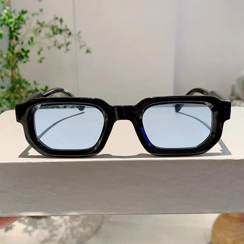 6 - Pack Vintage Rectangle Frame Sunglasses for Men & Women with UV400 Protection