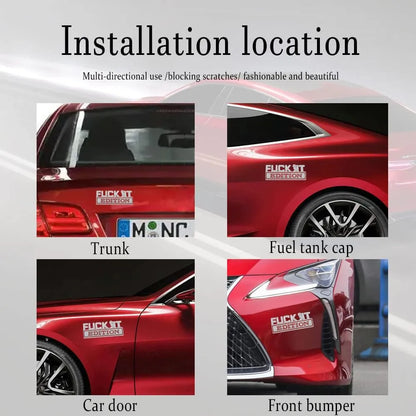 FUCK IT Edition Emblem | Car Decal Accessory