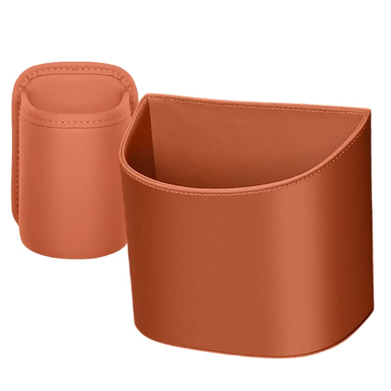 2026 HOT SALE50K+ SOLD! 49% OFF! Leather Car Door Cup Holder – Wide‐mouth opening, easy reach for drinks & phone. Clip‐on secure fit. PU leather, tough & stylish.