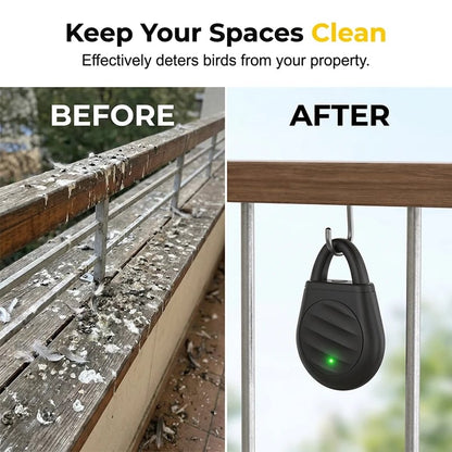 Limited time offer Buy 3 get 2 free！No more trouble from birds, beasts and locusts！Portable Ultrasonic Bird Repellent Keychain