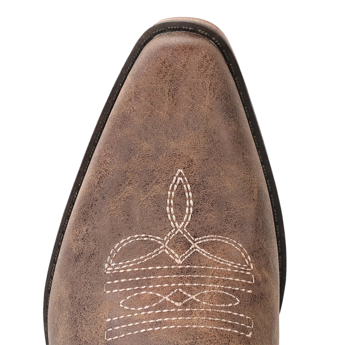 Women's Vintage Embroidered Boots – Western, Pointed Toe, Chunky Sole