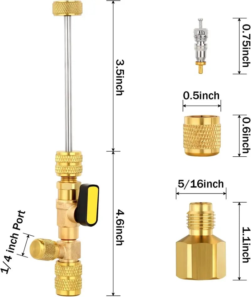 50% OFF Today | Professional AC Valve Core Tool Kit | Essential for Automotive A/C Maintenance