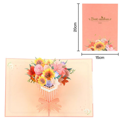 Paper Love Mother's Day Card, Happy Mothers Day Pop Up Card 3D Design