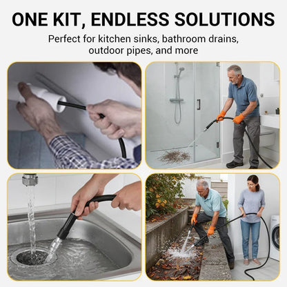 Triple-layer burst-proof hose – PVC & stainless steel. Perfect for heavy-duty cleaning!