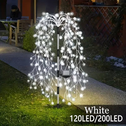 Solar Garden Lights Outdoor Decor – 120 LEDs, IP55 Waterproof, Easy Install