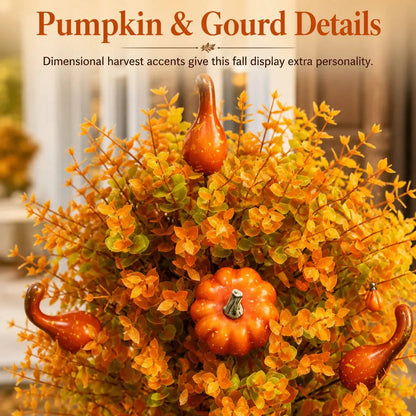 LAST DAY 49% OFF Artificial Fall Pumpkin Tree Stakes