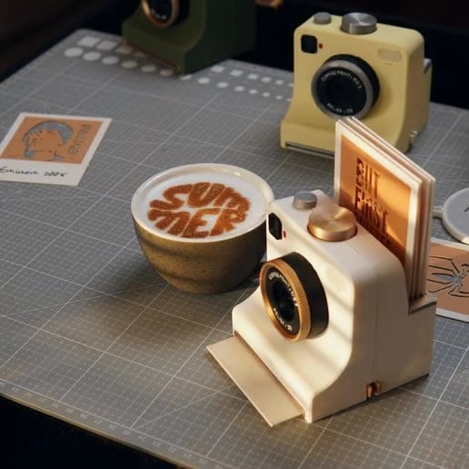Instant Latte Art Creator | Latte Art with 30 Stencils | One‑Press Coffee Foam Pattern Maker for Home Barista