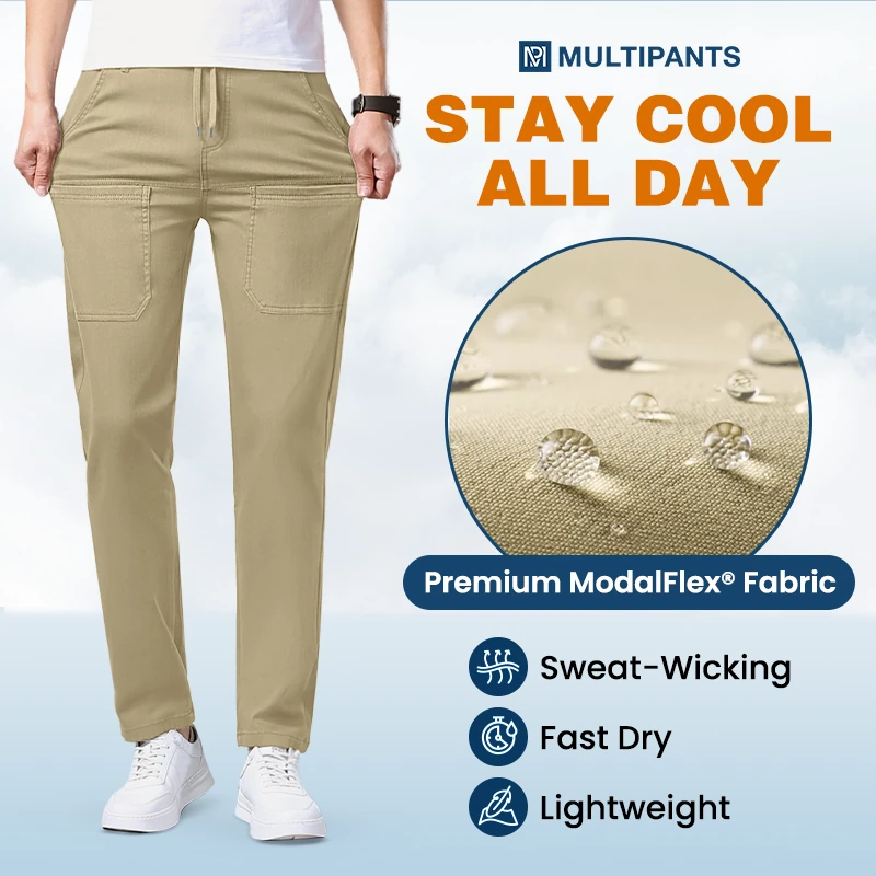 MultiPants - Men's High-Stretch Multi-Pocket Cargo Pants