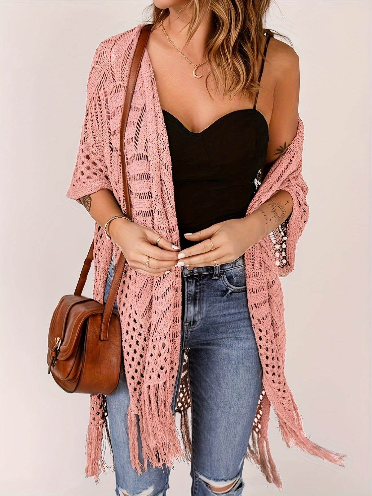 2026 Women's Lightweight Knit Cardigan Perfect for outdoor beach vacations and sun protection
