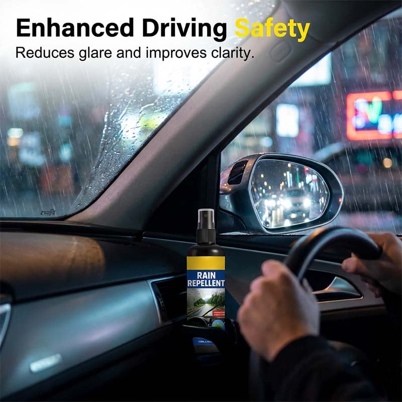 Hot Sale 50% OFF | Crystal Clear Windshield Rain Repellent Spray | Keep Your View Clear in Wet Weather