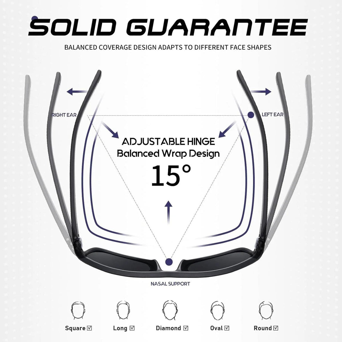 Unisex Polarized Sunglasses – Outdoor Glasses for Driving & Sports