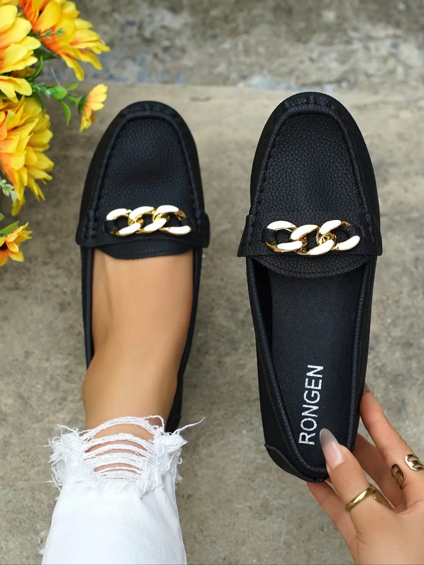Women's Rubber Flats – Slip-On, Lightweight
