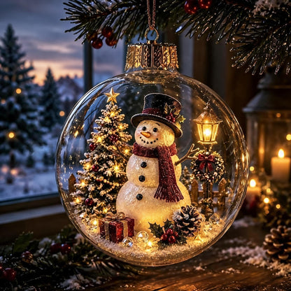 Buy 1 Get 1 FreeGlowing Christmas Diorama Ornament – A Tiny Winter World in the Palm of Your Hand