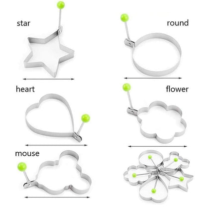 Premium Stainless Steel Egg Rings Molds – Easy Shaping for Perfect Breakfasts