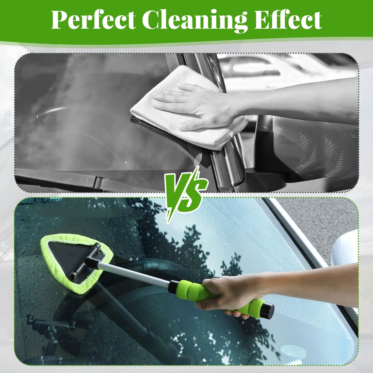 Windshield Cleaning Tool Set with Extendable Handle