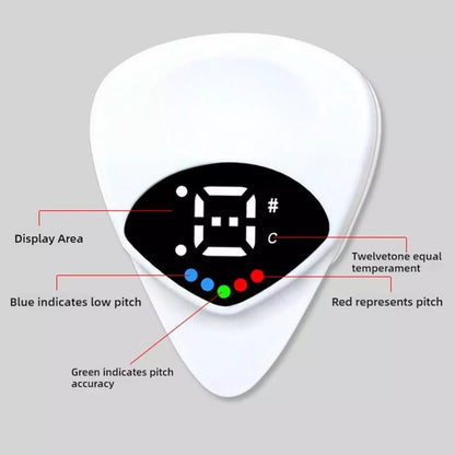 2-in-1 Guitar Pick Tuner – Instant Tuning & Playing in One Smart Tool