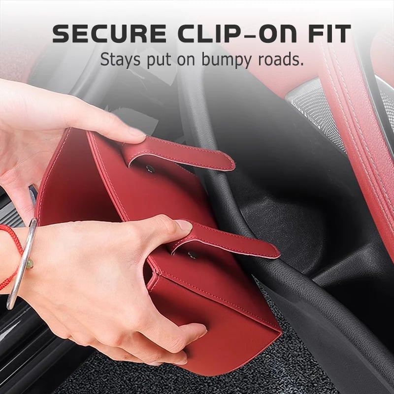 2026 HOT SALE50K+ SOLD! 49% OFF! Leather Car Door Cup Holder – Wide‐mouth opening, easy reach for drinks & phone. Clip‐on secure fit. PU leather, tough & stylish.