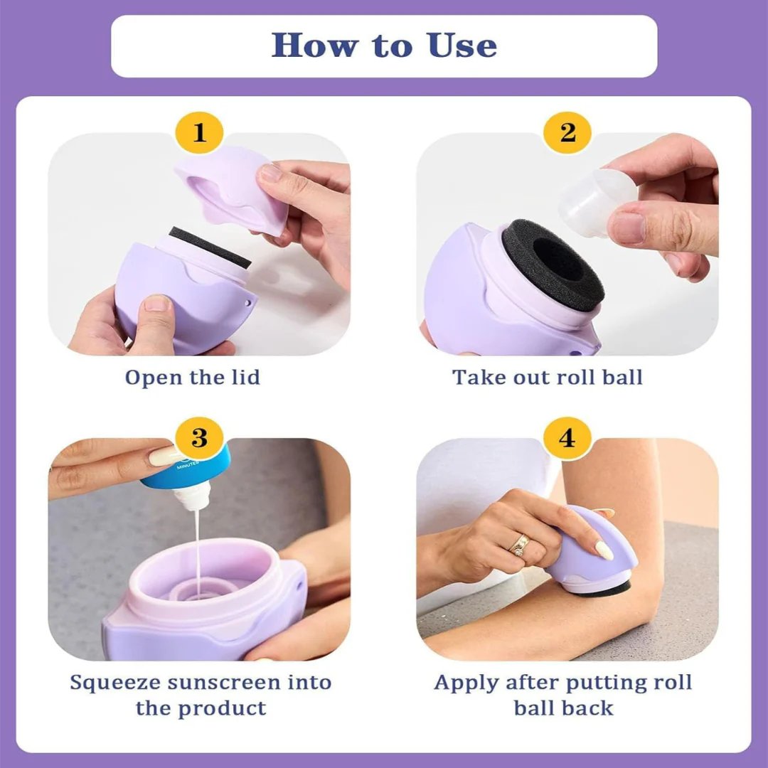 Silicone Applicator Easy Sun Care | Mess-Free & Smooth