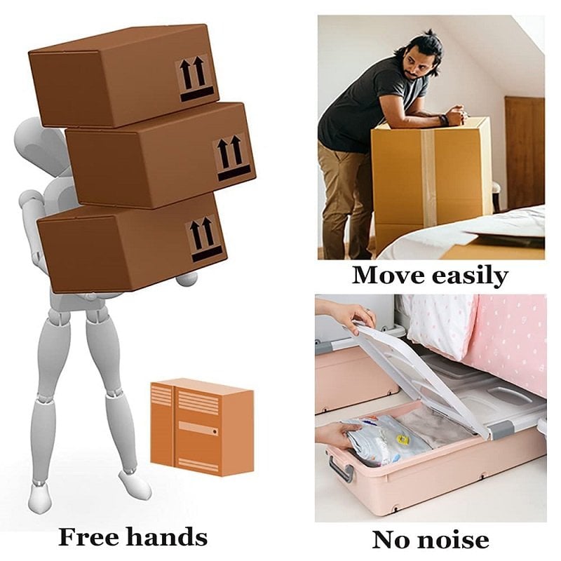 Stainless Steel Paste Universal Wheel– Drill-Free 360° Rolling Wheels