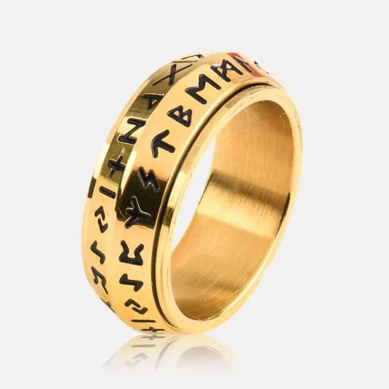 Viking Rune Rotating Ring