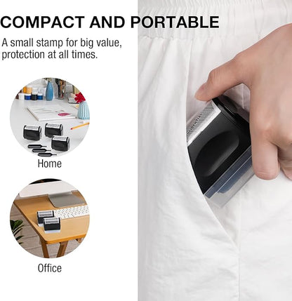 SALE 49% OFF!!-Privacy Protection Security Roller Stamp — Address & Billing Info Blocker, Home & Office Mailing Essentials 100m Long-Lasting Roll
