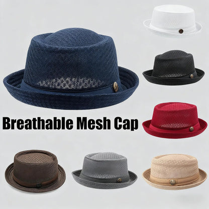 2026 HOT SALE50% OFF NOWSummer Breathable Mesh Pork Pie Hat