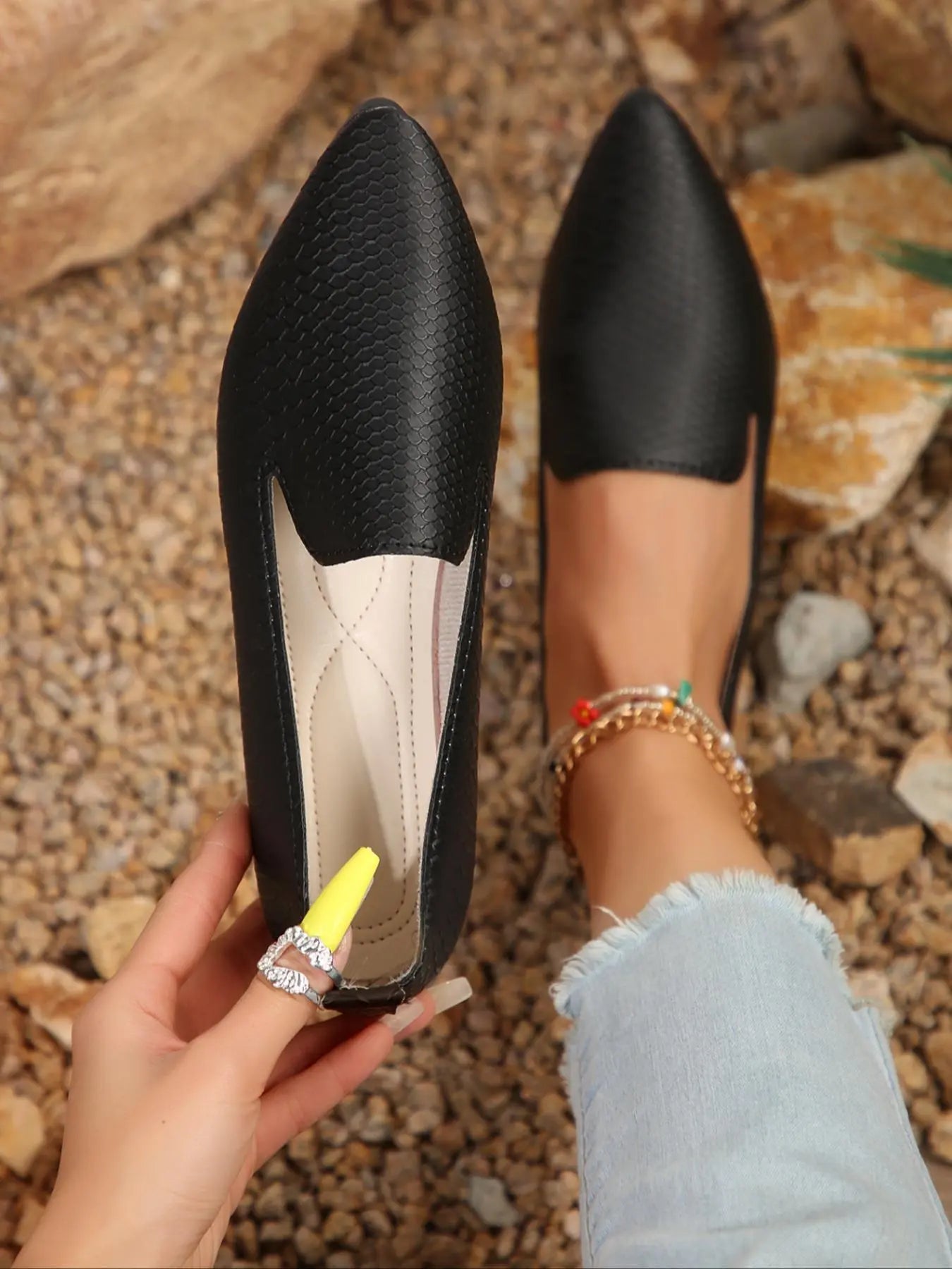 Women's Flats – Pointed Toe, Slip-On, Lightweight