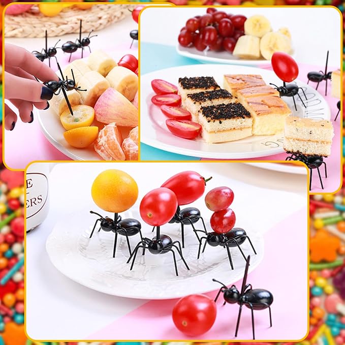 Ant-Shaped Snack & Fruit Picks – Turn Every Bite Into a Playful Table Display
