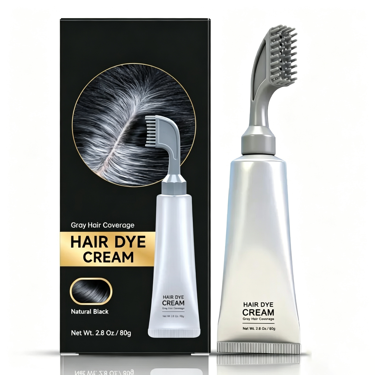 Limited Time Offer | Instant Gray Coverage Hair Dye Comb for Men & Women