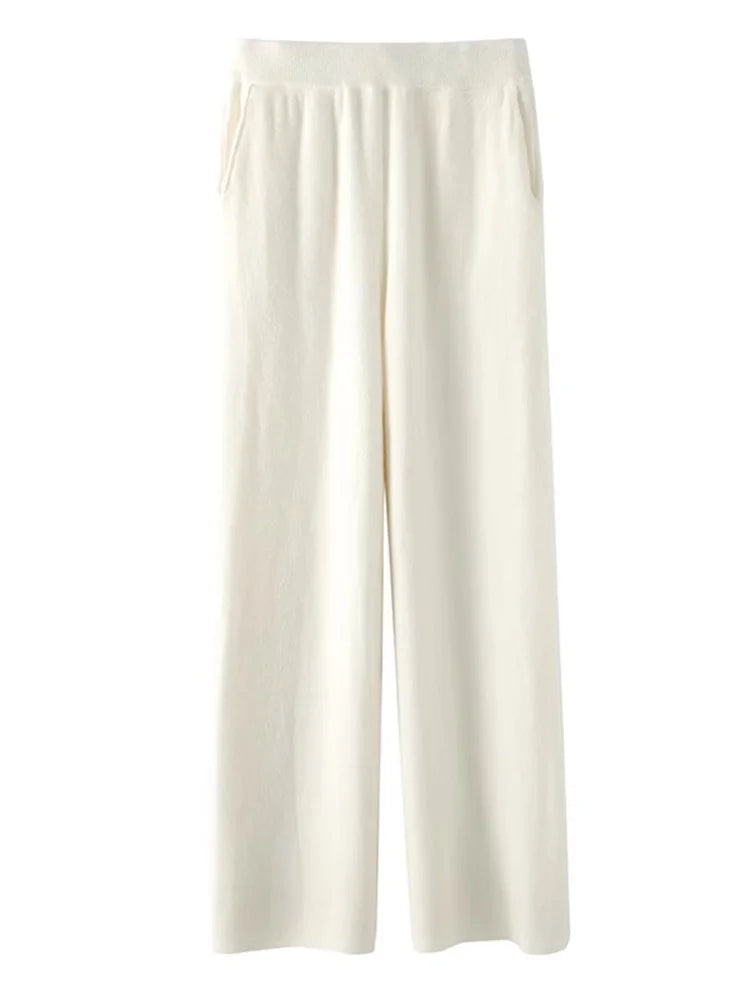 Women's High-Waisted Cashmere Lounge Pants