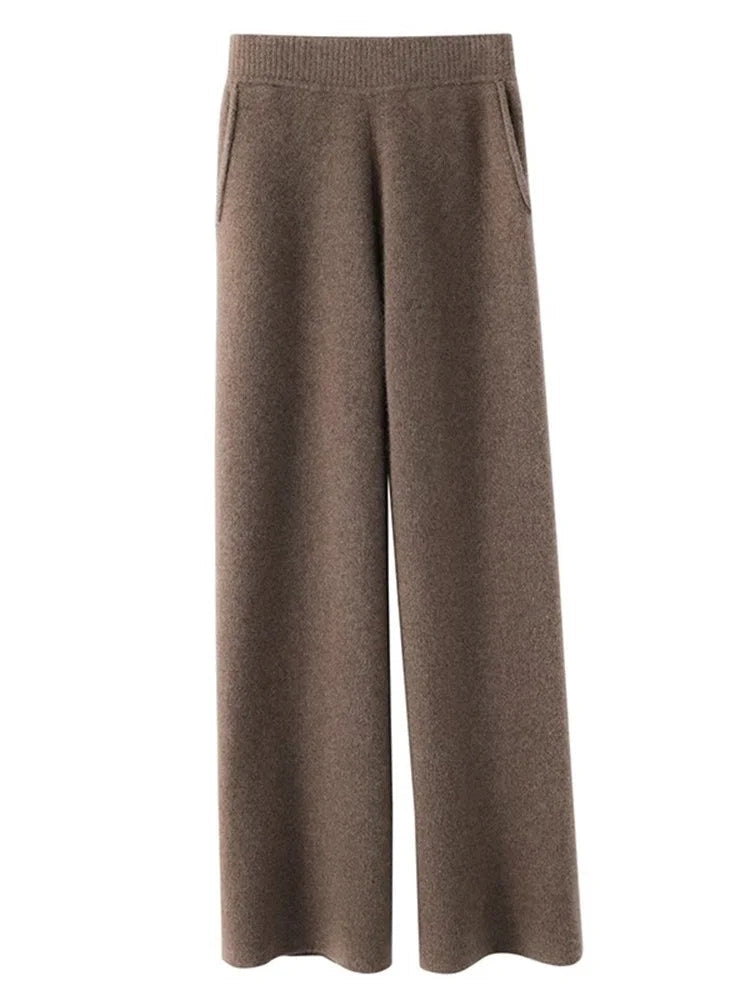 Women's High-Waisted Cashmere Lounge Pants