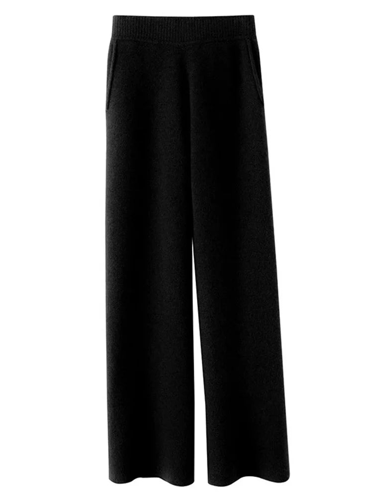 Women's High-Waisted Cashmere Lounge Pants