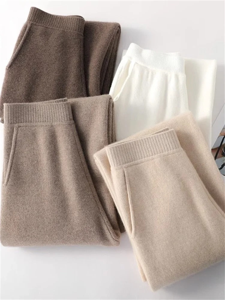 Women's High-Waisted Cashmere Lounge Pants