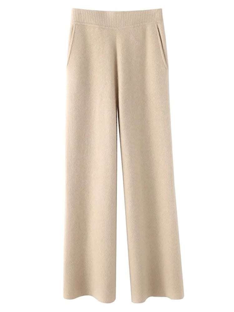 Women's High-Waisted Cashmere Lounge Pants